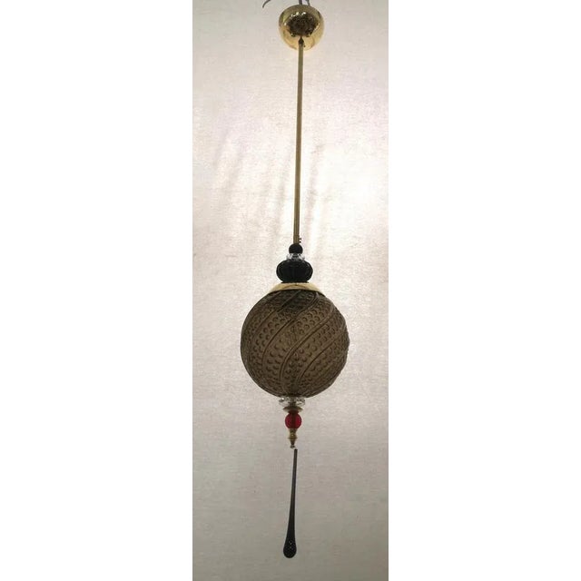 Mid-Century Italian Murano Blown Smoked Glass, 2000s For Sale - Image 9 of 11