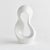 This wellscaled clay sculpture is an abstract, curvy composition finished in a shinyWhite glaze. A simple, yet...