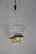 Hanging lamp consisting of two lanterns. The two aluminum lanterns with stanced asterisks are painted in yellow and...
