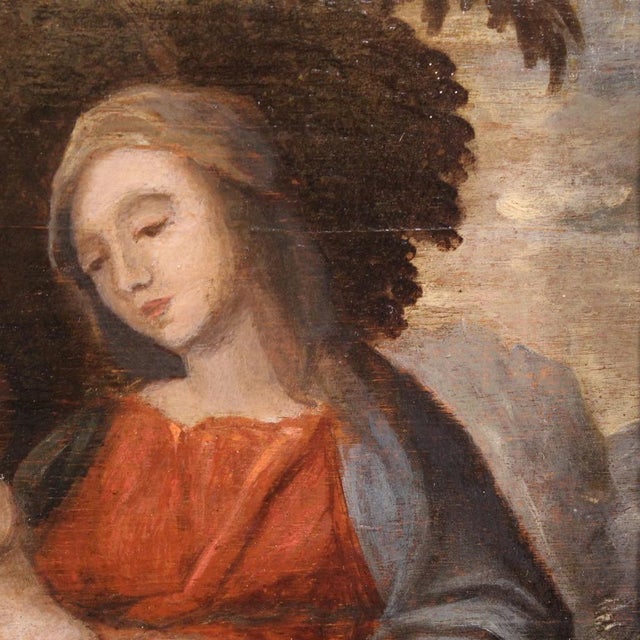 Mystical Marriage of Saint Catherine of Alexandria, 1630, Oil on Panel, Framed For Sale - Image 13 of 16