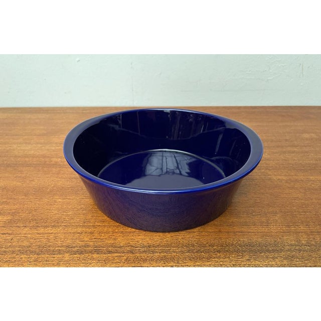 Vintage German Dark Blue Lukull Ceramic Bowl from Schönwald For Sale - Image 3 of 15