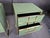 Metal Pair of Green Glass Bedside Tables Made in Italy For Sale - Image 7 of 10