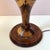 Brown Mid-Century Turned Mixed Wood Lamp With Shade For Sale - Image 8 of 8