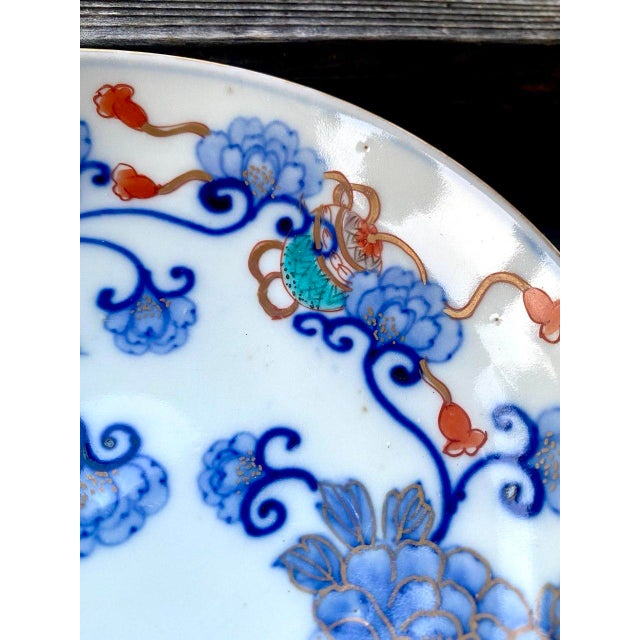 Ceramic Pair of Antique Japanese Hirado Style Porcelain Pedestal Bowls With Karashishi Lions For Sale - Image 7 of 14