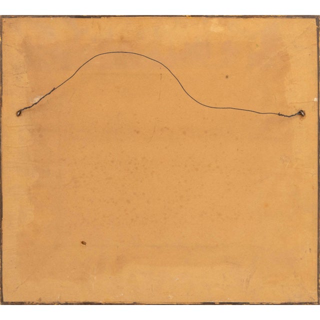 Textile American Naive Landscape Scene Acrylic, 1966 For Sale - Image 7 of 7
