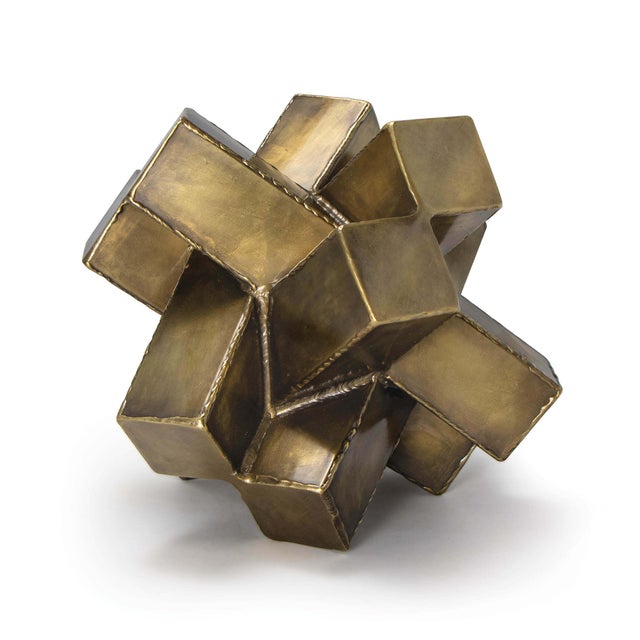 Not Yet Made - Made To Order Regina Andrew Abstract Sculpture in Brass For Sale - Image 5 of 5