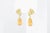 Not Yet Made - Made To Order Citrine Briolette 14k Gold Earrings Studs - 2 Pieces For Sale - Image 5 of 9