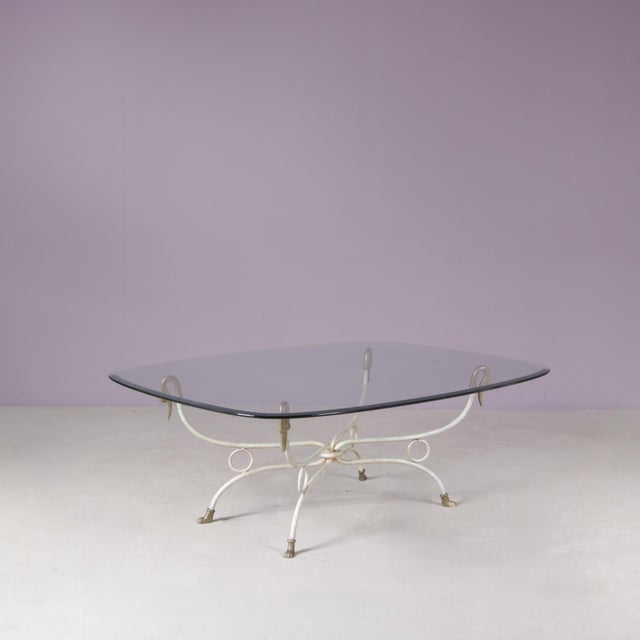 Metal Hollywood Regency Coffee Table with Duck Heads in the style of Maison Jansen, Italy, 1970s For Sale - Image 7 of 12
