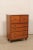Mid-Century Modern Mid 20th Century Mahogany Tall Campaign Chest with Brass Hardware For Sale - Image 3 of 12