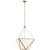 Lorino Large Lantern in Hand-Rubbed Antique Brass with White Glass Designer: Julie Neill Fixture Height: 34" Min. Custom...