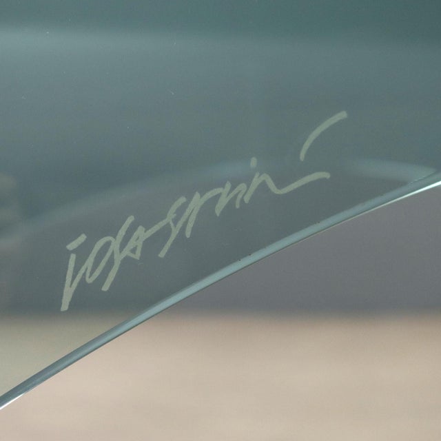Vintage Coffee Table in Glass by Massimo Iosa Ghini for Fiam, Italy, 1980s For Sale - Image 6 of 9