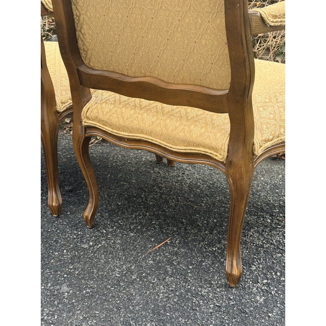 Late 20th Century Louis XV Fauteuil Carved Armchairs - A Pair For Sale - Image 11 of 11