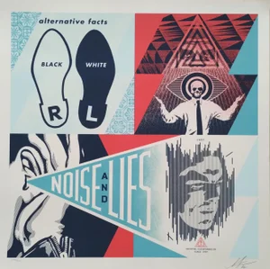 Shepard Fairey (Obey Giant), Alternative Facts, 2022, Screenprint