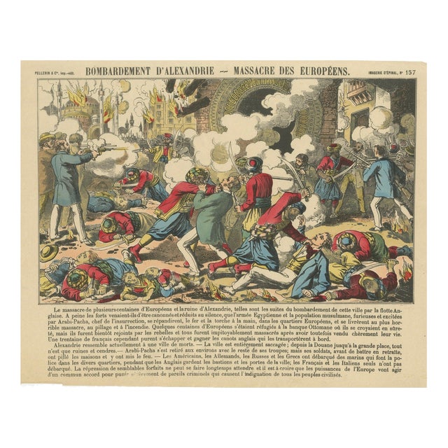 Egypt Crisis Battle Scene, 1882, Paper For Sale