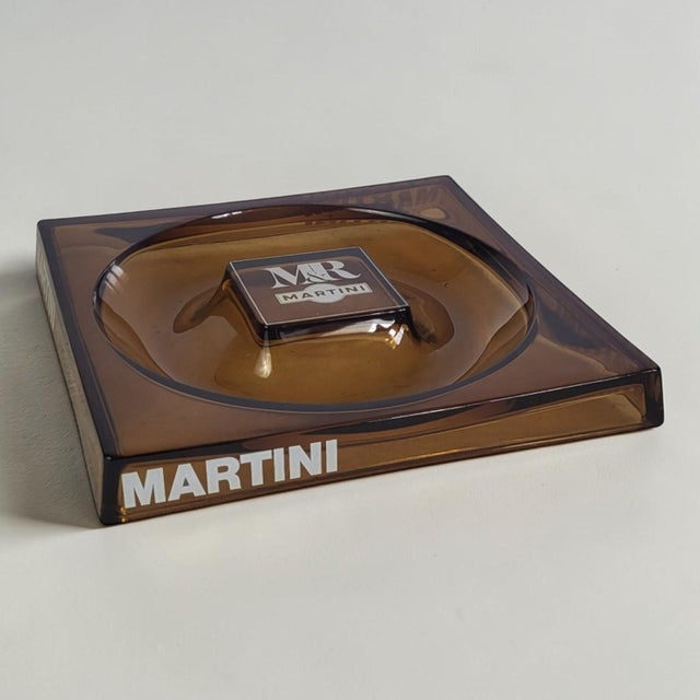 Glass Trinket Dish from Martini Advertising, 1970s For Sale - Image 6 of 6