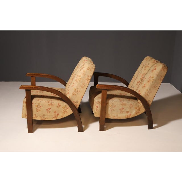 Set of Art Deco Armchairs, Central Europe, 1930s For Sale - Image 4 of 13