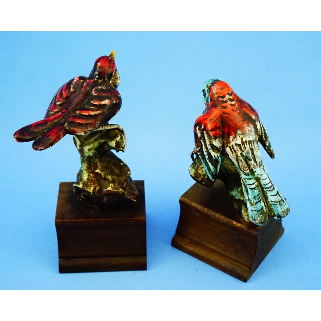 1960s 20th Century Exotic Ceramic Birds, Italy, 1950s, Set of 2 For Sale - Image 5 of 18