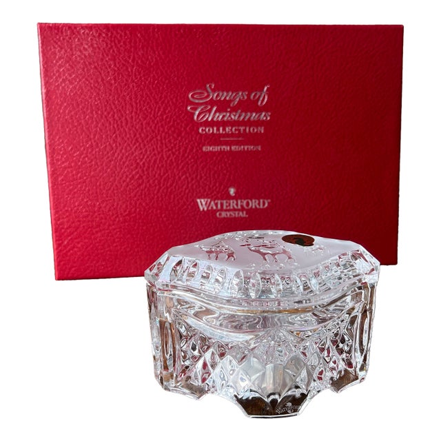 Waterford Crystal Songs of Christmas Collection Year 2000, O’ Holy Night Song, Musical Trinket or Jewelry Box For Sale