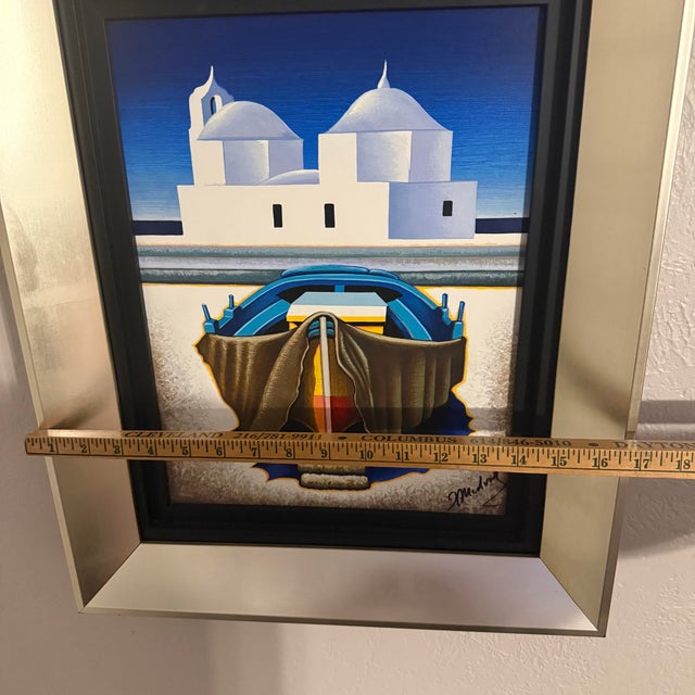 Textile Igor Medvedev Cared for Small Signed Limited Edition Canvas 367/750 Framed For Sale - Image 7 of 10