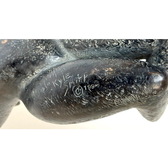 Modern “Liggend (Reclining)” by Kyle Smith, Bronze Nude with Ponytail, Edition 2 of 9 For Sale - Image 3 of 12