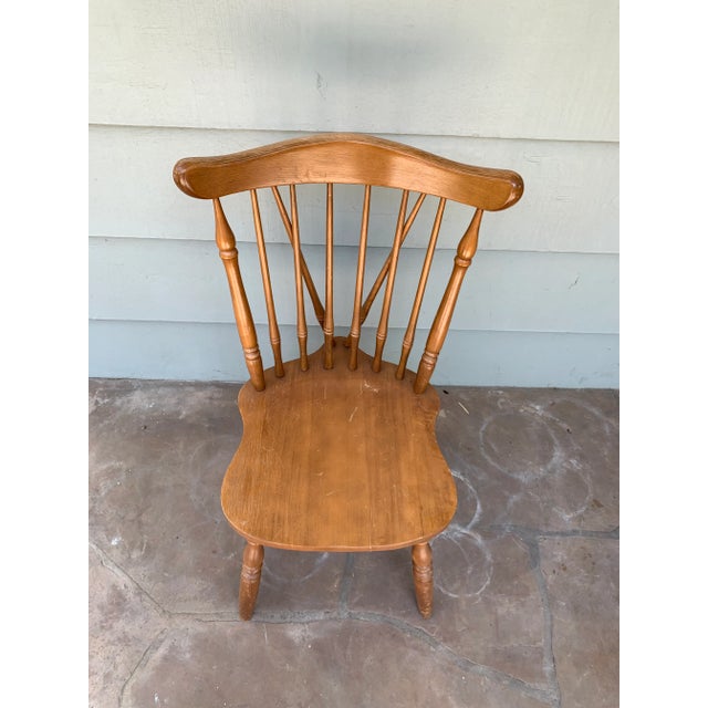 1950s 1950s Vintage Wood Side Chair For Sale - Image 5 of 8
