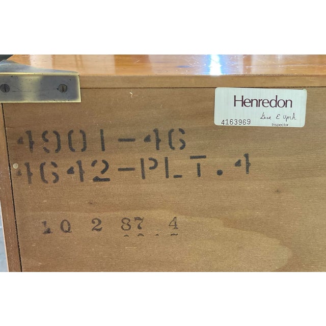 Vintage Henredon Two Drawer Campaign Chest For Sale - Image 11 of 11