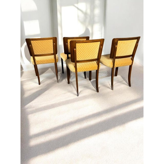German Modern Mahogany Chairs, 1930, Set of 4 For Sale - Image 4 of 10