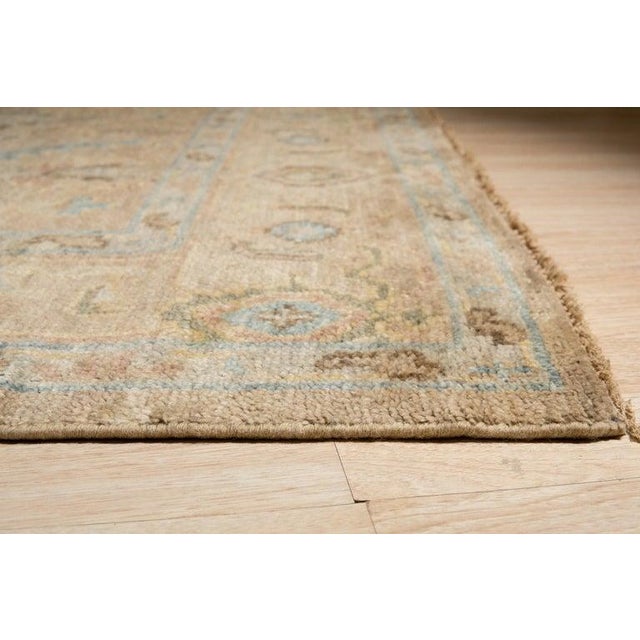 Contemporary 8x10 Ivory Hand-Knotted Wool Faded Serenity Classic Traditional Carpet Rug For Sale - Image 3 of 15