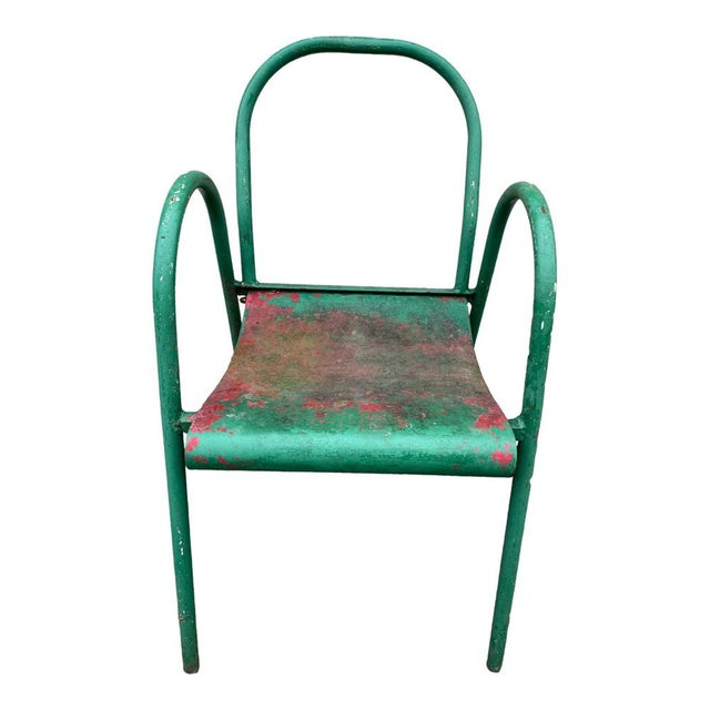 Stackable Armchairs from Tolix, 1950s, Set of 3 For Sale - Image 13 of 18