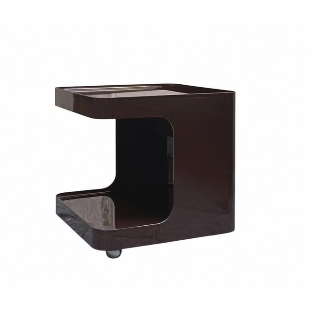 Mid-Century Modern Game Bar Cart by Marcello Siard for Collezioni Longato, Italy, 1970s For Sale - Image 3 of 7