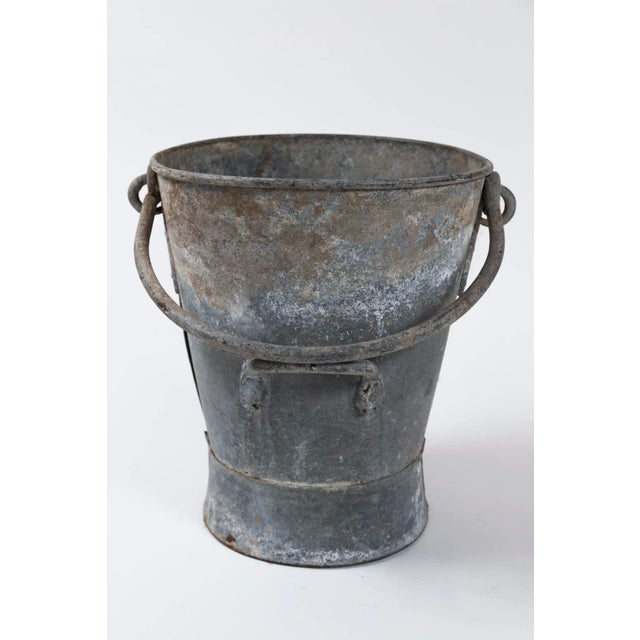 Antique French Zinc Milk Bucket, Early 20th Century For Sale In New York - Image 6 of 10