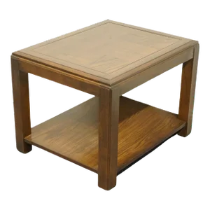 Lane Furniture Oak Rustic Americana 22x27" Accent End Table W. Parquetry Top