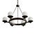 Metal Vintage Brutalist Lamp with Art Deco Influences, 1950s For Sale - Image 7 of 17
