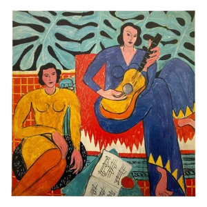 Henri Matisse Vintage 1973 Modernist Lithograph Print " La Musique " 1939