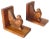 Art Deco Brown Birds Bookends in Wood, France, 1940s, Set of 2 For Sale