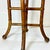 1950s 1950s Vintage Arts & Crafts Boho Chic Oak, Cane & Brass Stick & Ball Drinks Table For Sale - Image 5 of 13