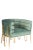 2020s Showroom Sample Alexa Gold Barrel Chair in Green and Gold For Sale - Image 5 of 7