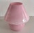 Italian Pink Swirl Murano Glass Mushroom Table Lamp, 1970s For Sale - Image 7 of 14