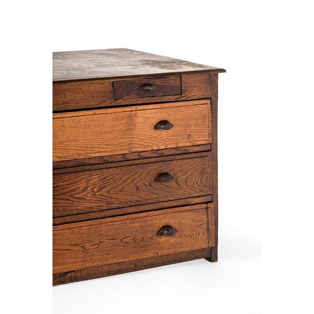Brown French Oak Haberdashery Shop Counter For Sale - Image 8 of 13