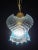 1970s Set of 3 Murano Blu Glass Pendant Light For Sale - Image 10 of 13