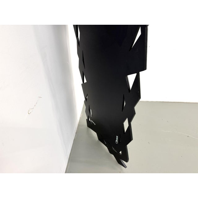 Vintage Graphic Faceted Mirror, 2000s For Sale - Image 10 of 13