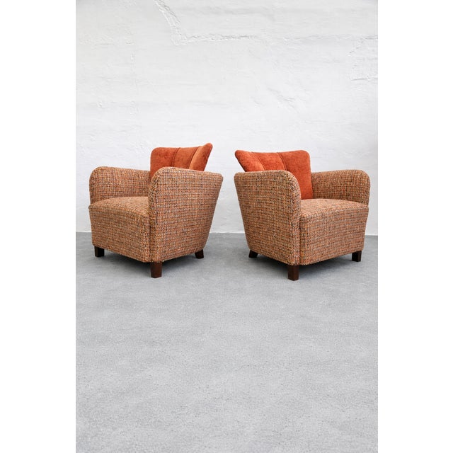 Lounge Armchairs attributed to Kaesz Gyula, Hungary, 1940s, Set of 2 For Sale - Image 16 of 16