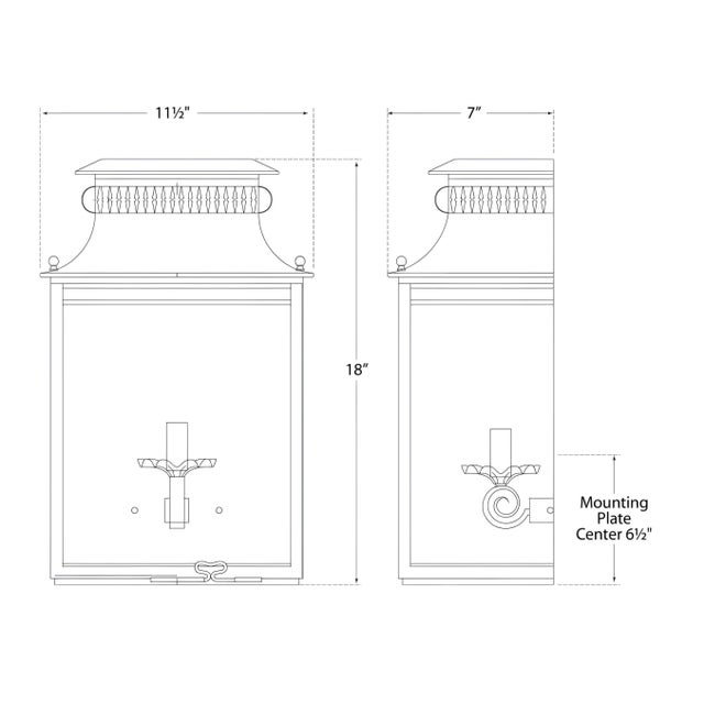 Visual Comfort Suzanne Kasler for Visual Comfort Signature Flea Market Lantern in Old White For Sale - Image 4 of 4
