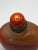 Orange Early 20th Century Orange Glass Snuff Bottle Imitating Banded Agate Made for the Mongolian Market For Sale - Image 8 of 11