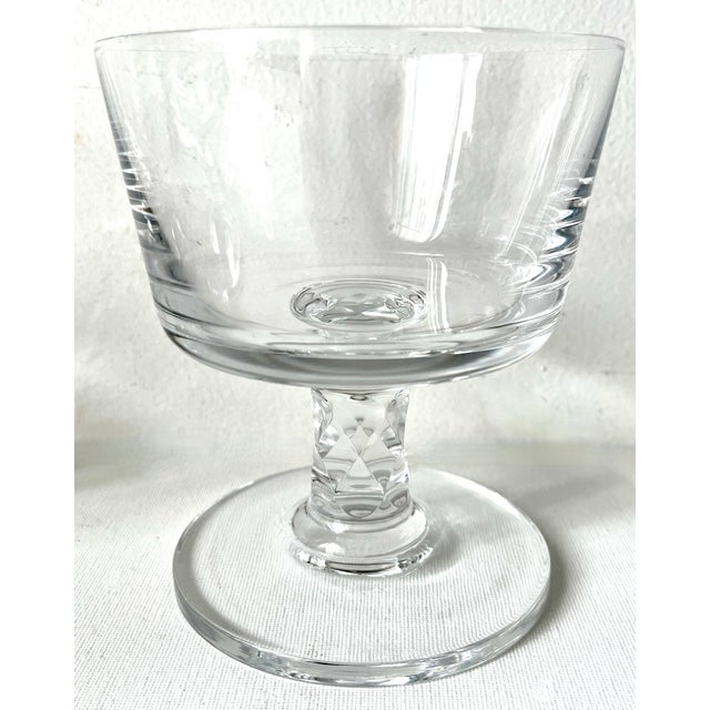 Transparent Dansk Crystal Compotes-Jens Quistgaard-Set 4 For Sale - Image 8 of 9