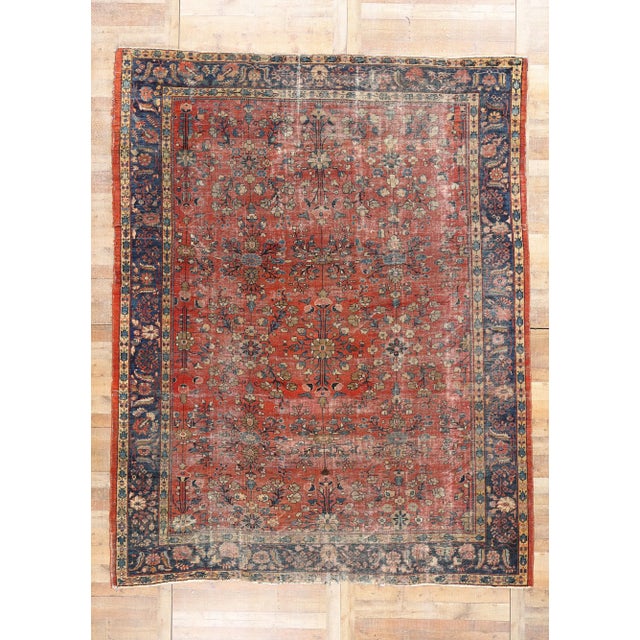 Late 19th Century Persian Mahal Rug - 09'10 X 12'08 For Sale - Image 11 of 11