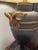 Mid 20th Century Neoclassical Basalt With Gilt Rams Heads Lamp For Sale - Image 6 of 6