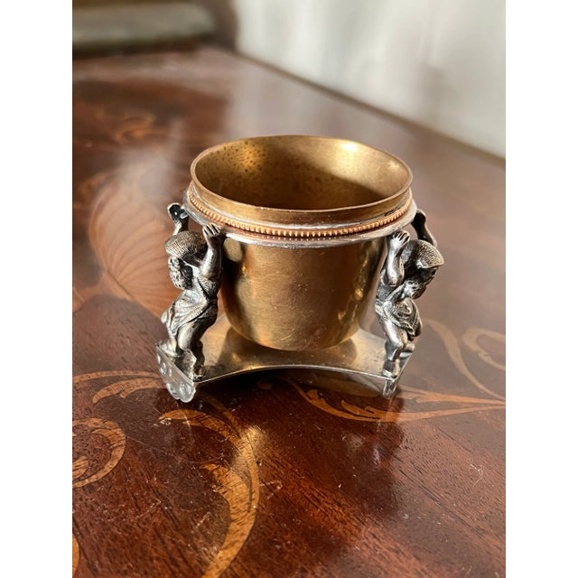 1860s Thomas Latham & Ernest Morton Sheffield Silverplated Dwarf Form Salt Cellar For Sale In Boston - Image 6 of 6