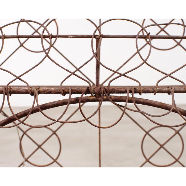 French Art Nouveau Two-Tier Wirework Boulangerie Baker's Rack For Sale - Image 13 of 18