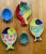 Ceramic Late 20th Century Collection of Hand-Painted Fish Serving Plates - Set of 5 For Sale - Image 7 of 11